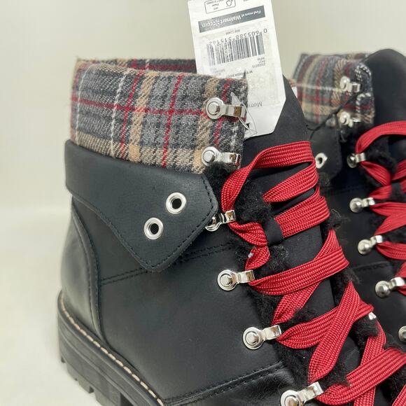Time and Tru Cozy Mountain Hiking Boots New with Tags Womens Sz 10 83.9=S1494 - Picture 4 of 7